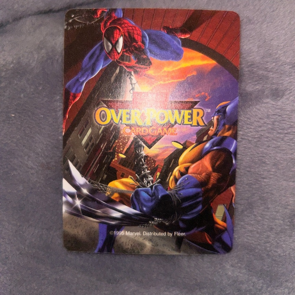 Marvel Overpower 1995 vintage card Web headed wizard